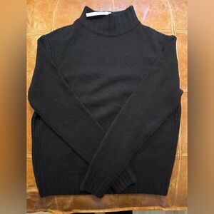 J. Crew Mock Neck Black Sweater